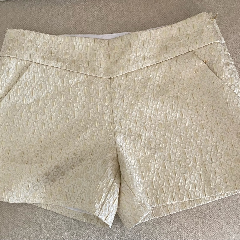 Lilly Pulitzer Gold Textured Women's Shorts